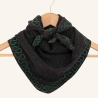 Stitched Cashmere Triangle Scarf