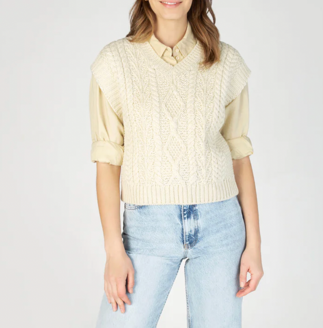 Sweetpea V-Neck Diamond Vest