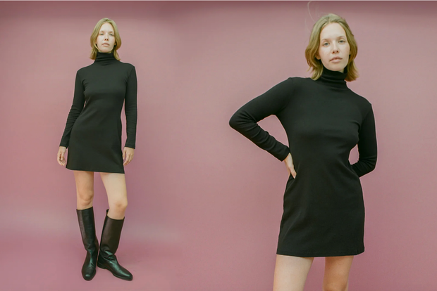 Turtleneck Bellevue Mini Dress