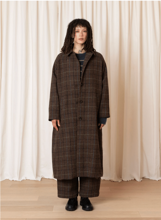 Plaid New Trench