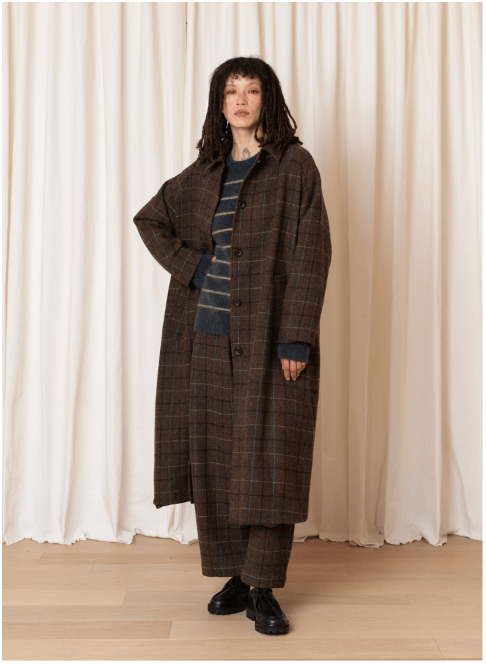 Plaid New Trench