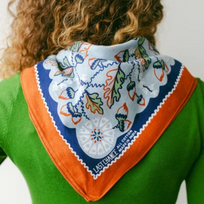 Cotton Acorn Bandana | Cloudy