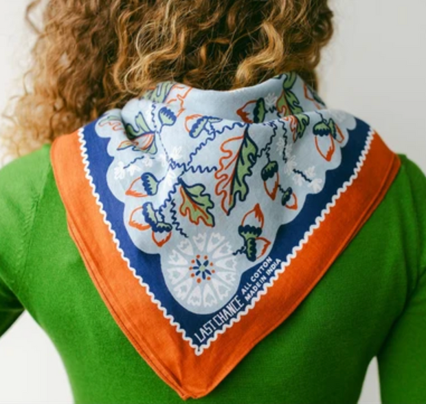 Cotton Acorn Bandana | Cloudy