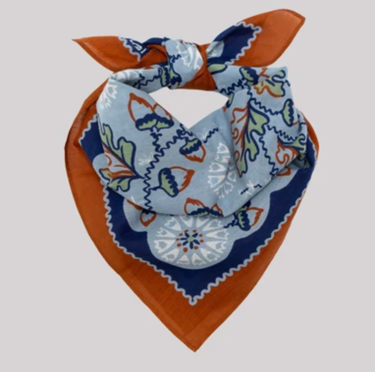 Cotton Acorn Bandana | Cloudy
