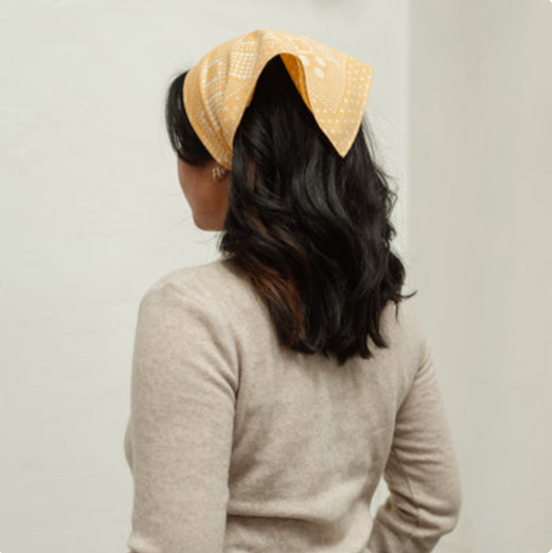 Cotton Daisy Bandana | Straw