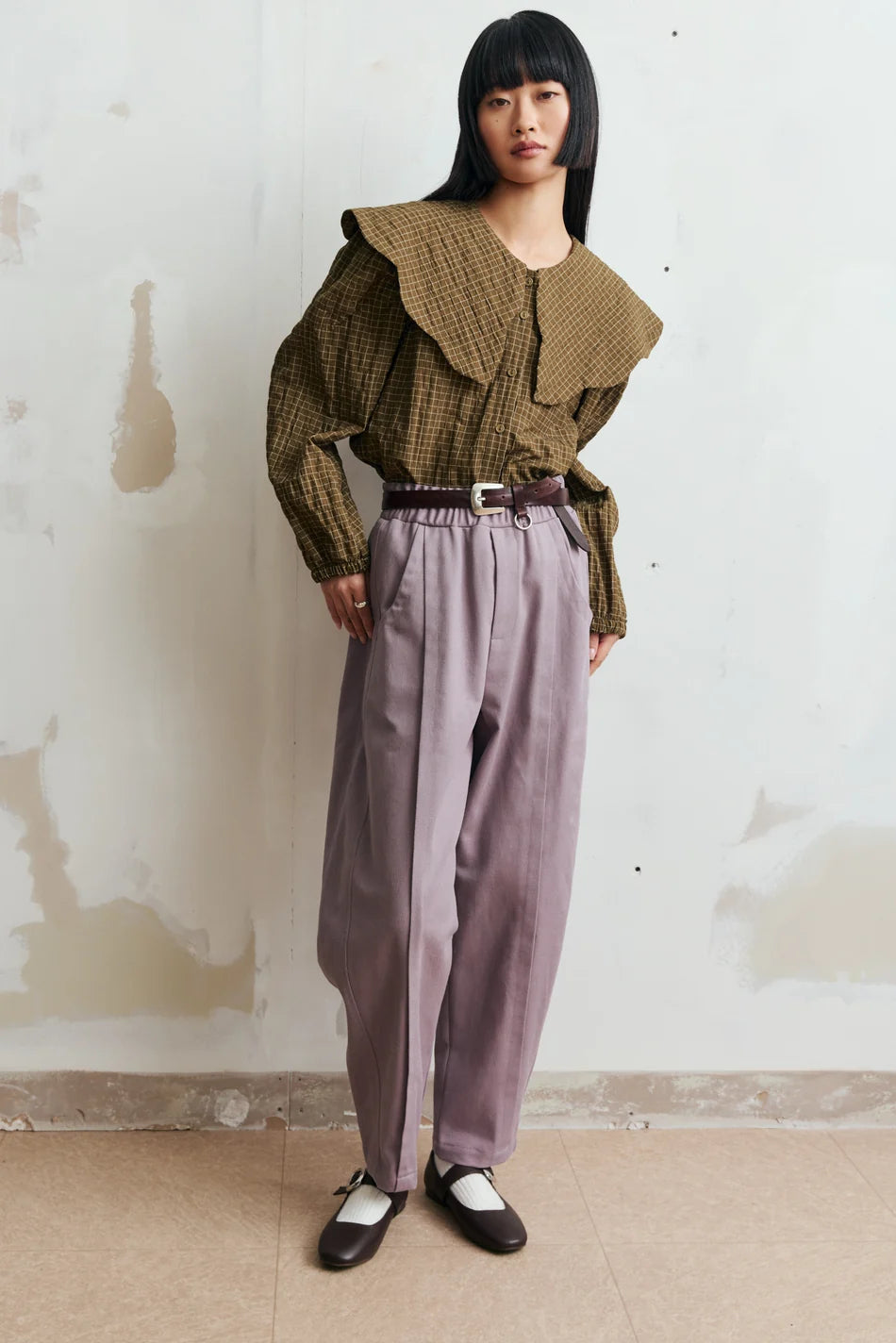 Tuck Top | Khaki Grey