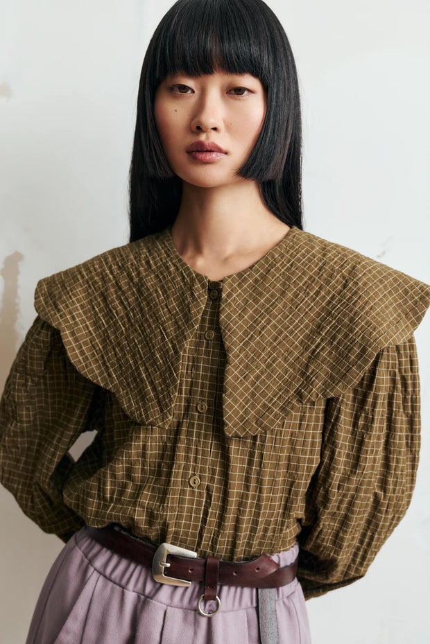 Tuck Top | Khaki Grey