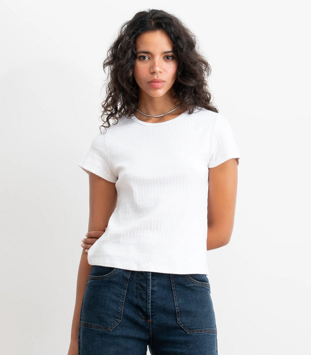 Miranda Pointelle Tee