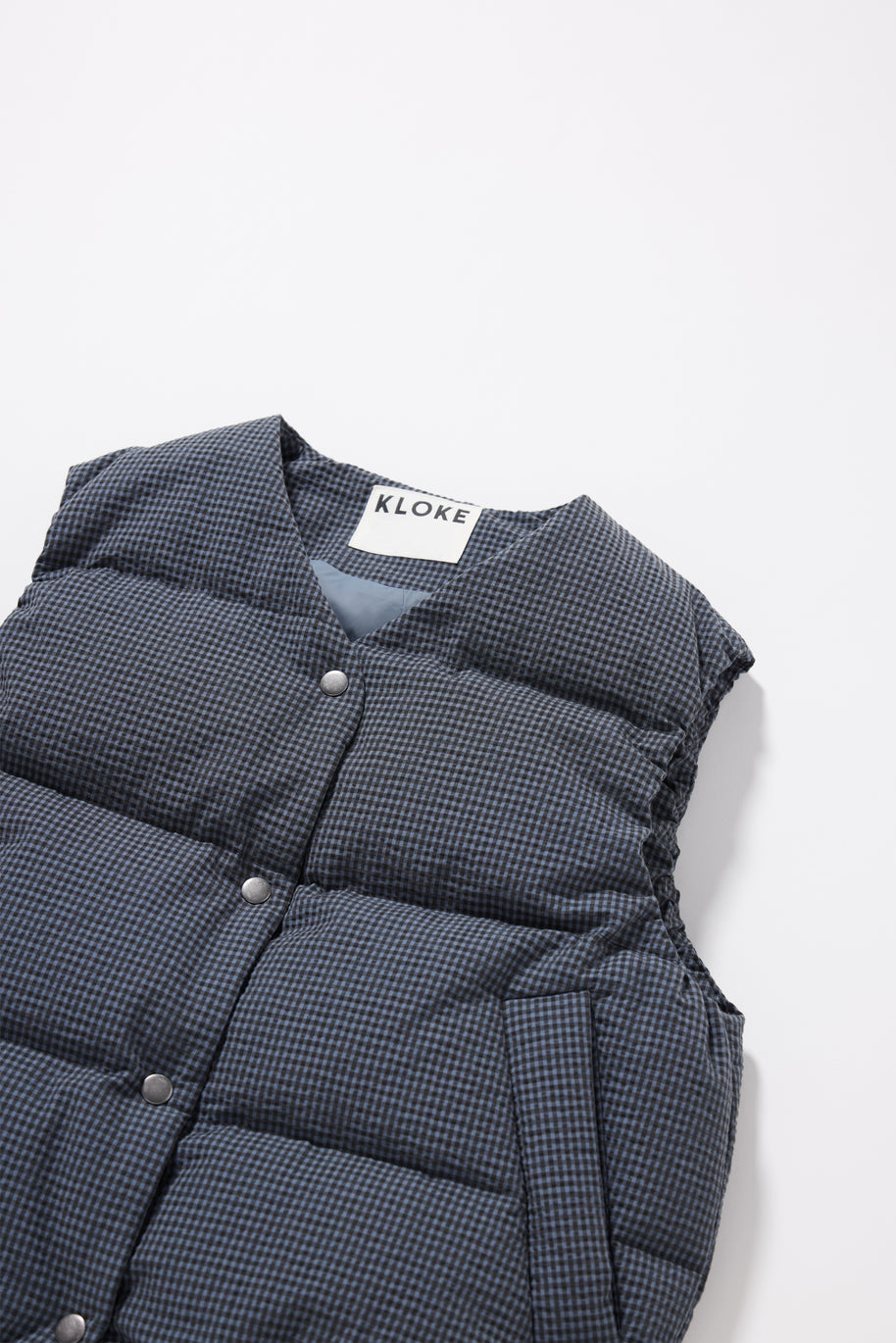 Static Quilted Down Vest