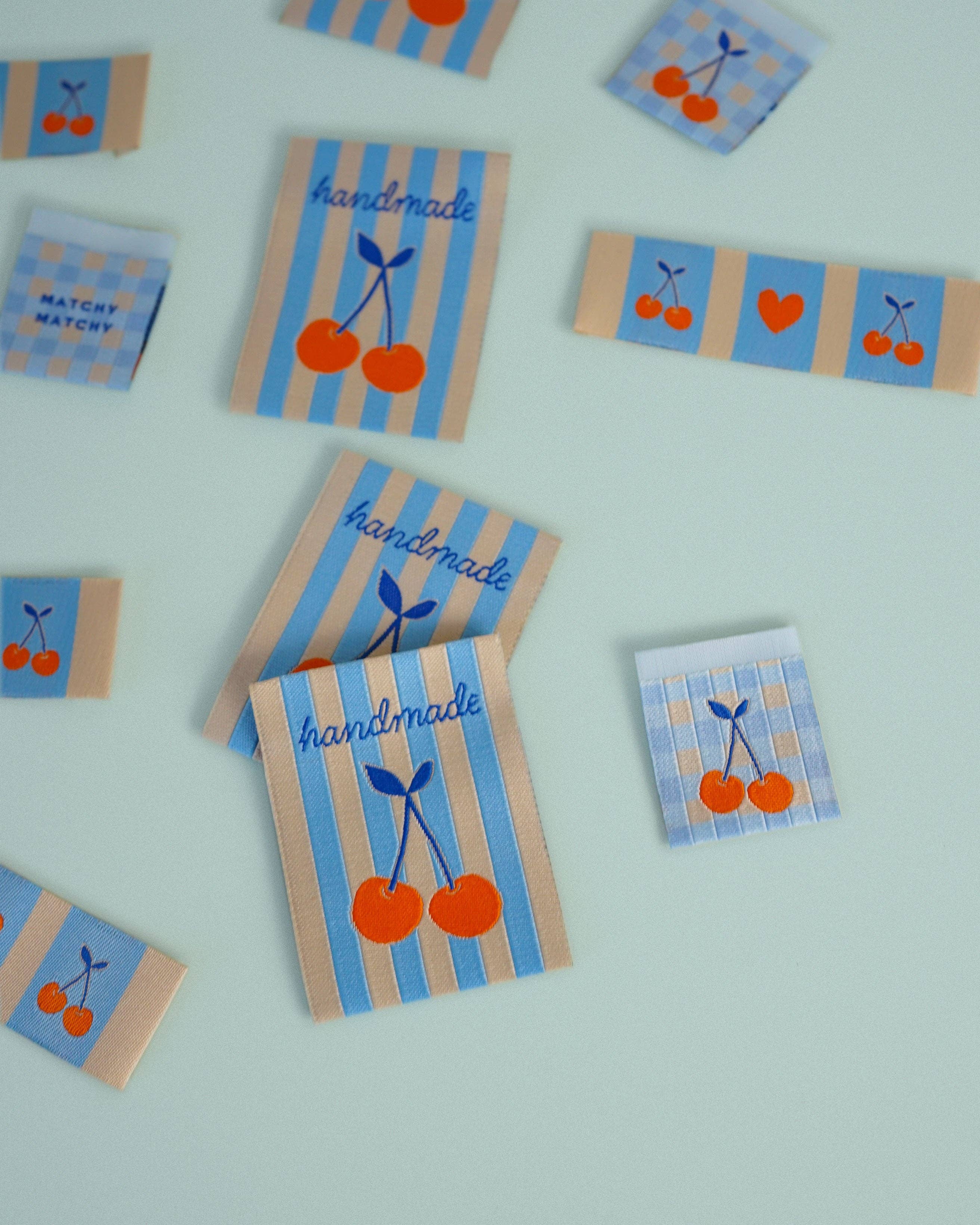 Handmade Cherry Large Garment Labels