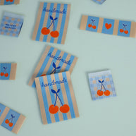 Handmade Cherry Large Garment Labels