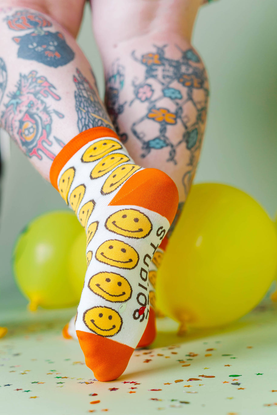 Women’s Cotton Ankle Socks - Classic Smiley Face