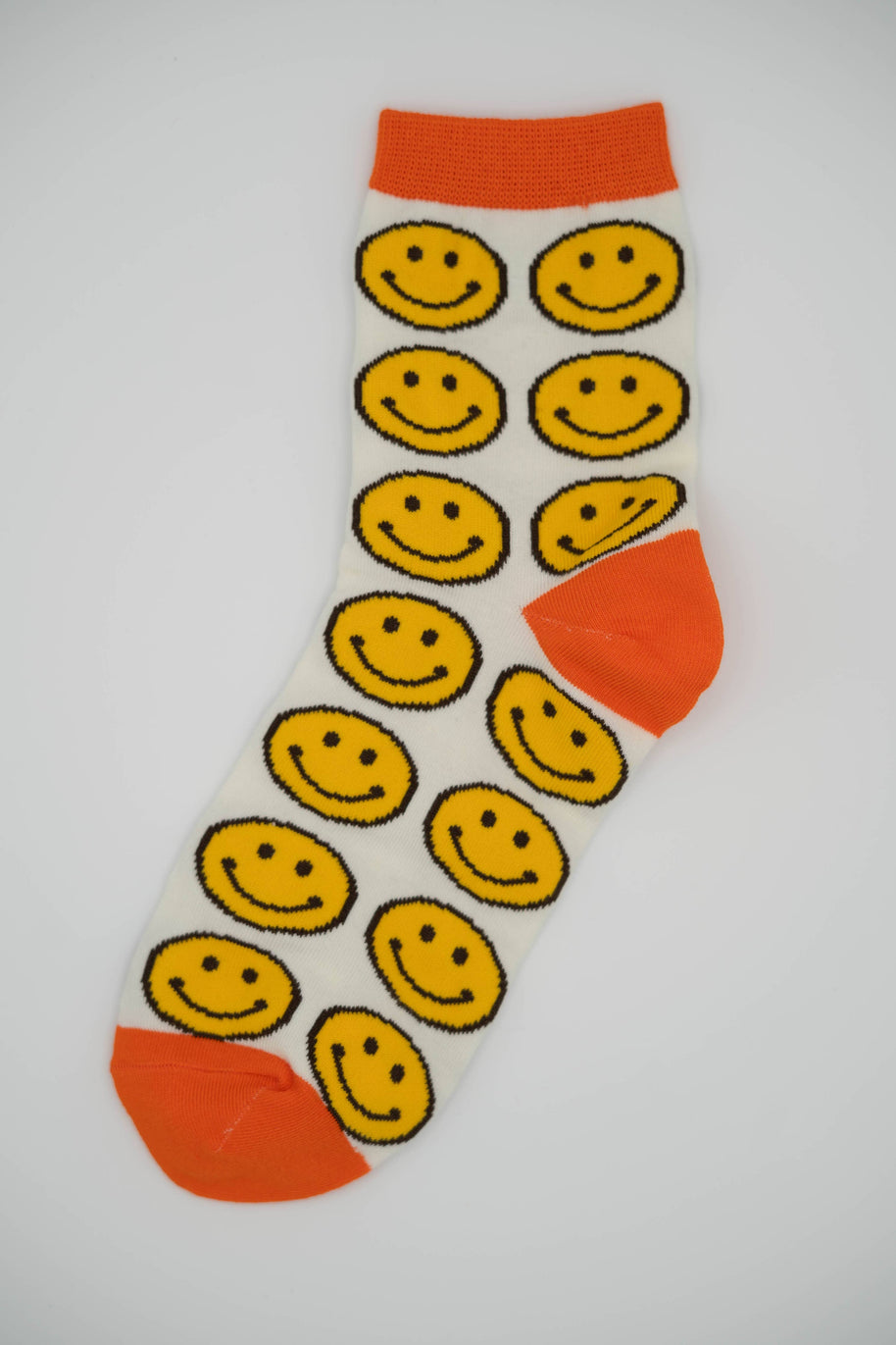 Women’s Cotton Ankle Socks - Classic Smiley Face