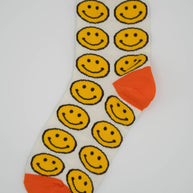 Women’s Cotton Ankle Socks - Classic Smiley Face