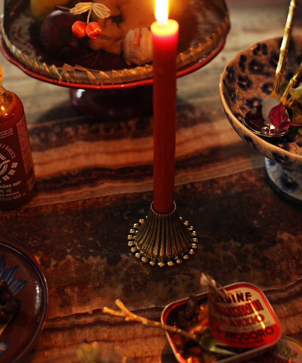 Aya Brass Candle Holder