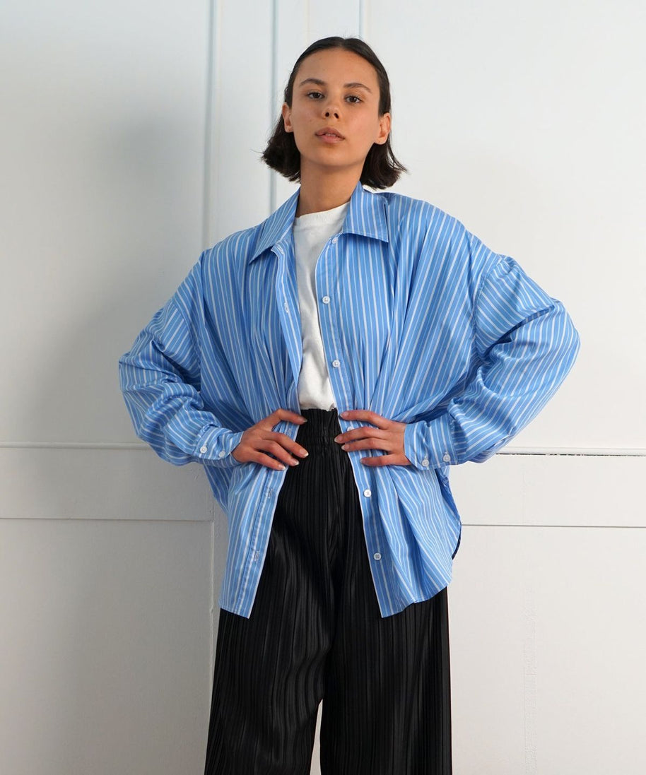 Striped Oversized Button Down