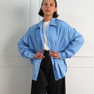 Striped Oversized Button Down