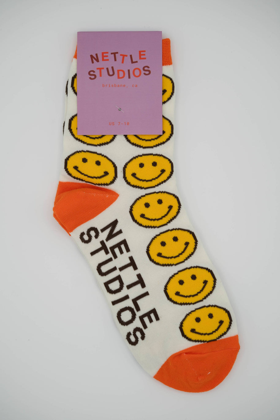 Women’s Cotton Ankle Socks - Classic Smiley Face