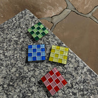 Handmade Glass Tile Coaster - Monochromatic