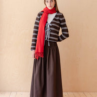 Lambswool Oversized Scarf | Red