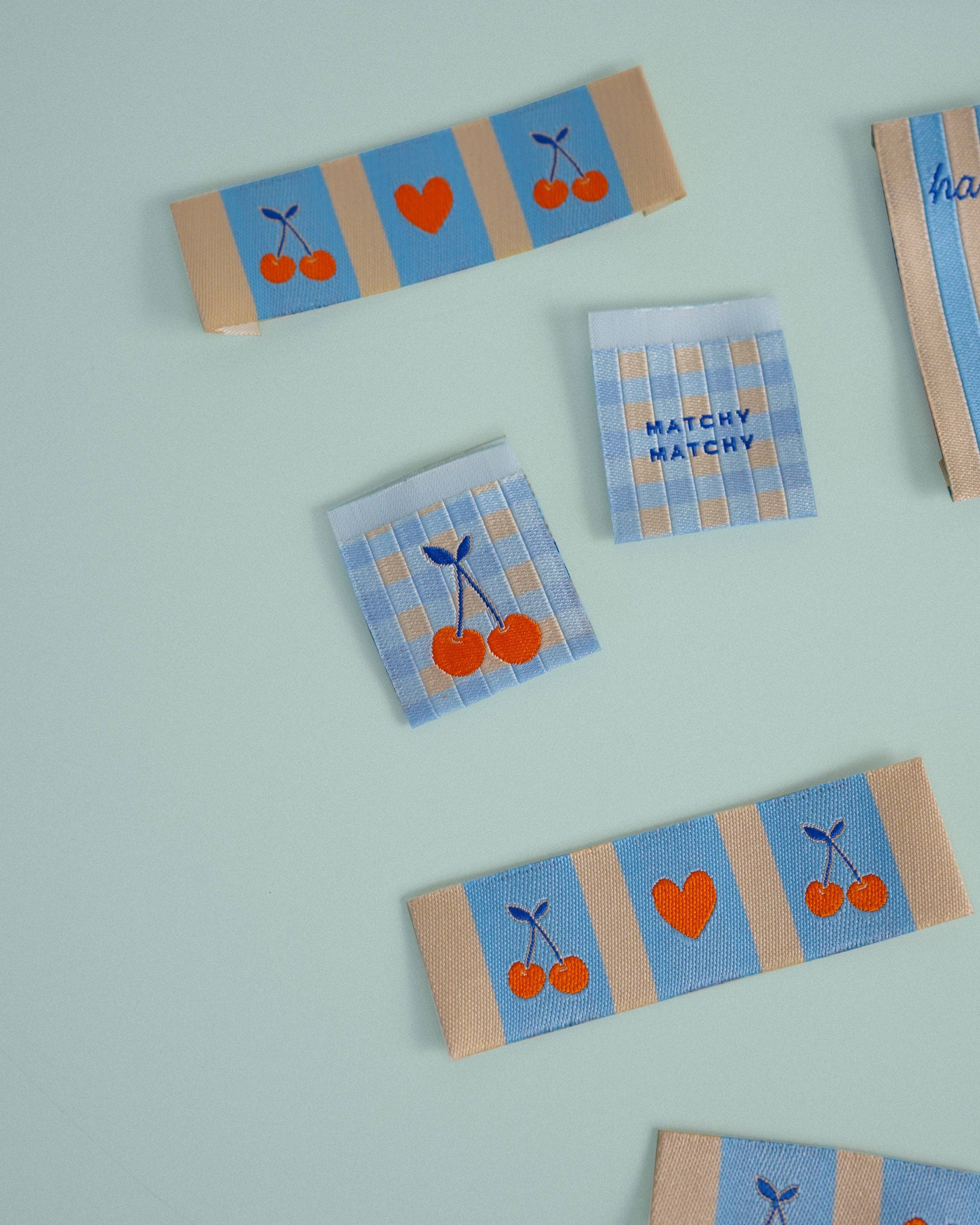 Handmade Cherry Large Garment Labels