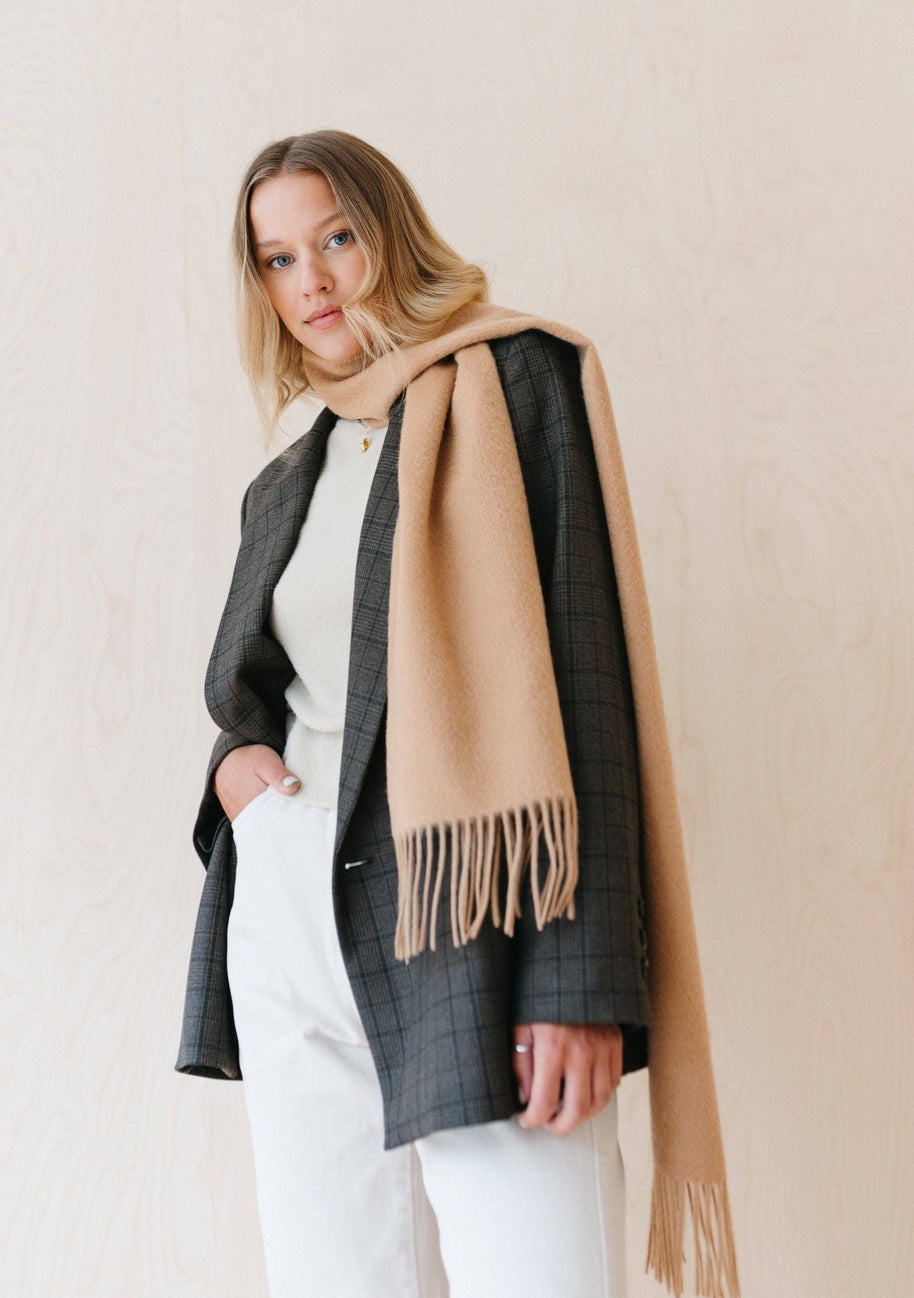 Lambswool Scarf | Camel