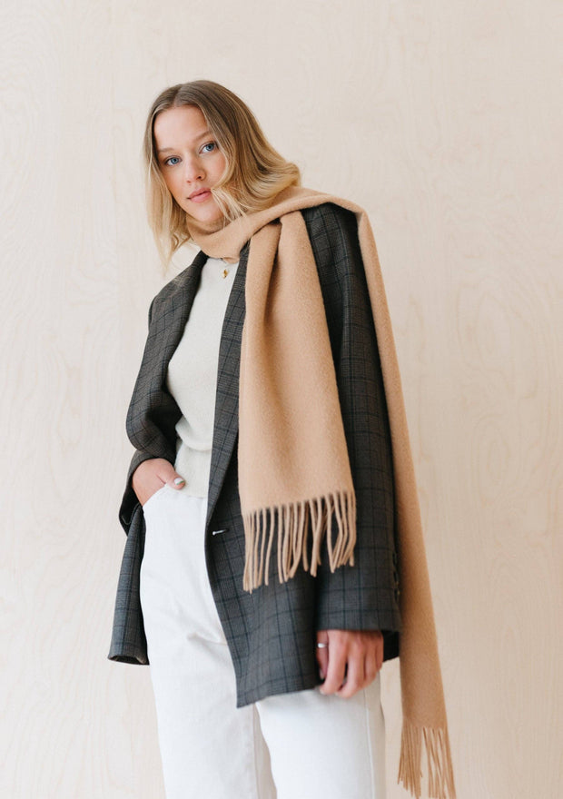 Lambswool Scarf | Camel