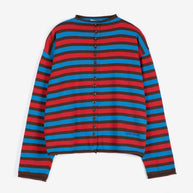 Striped Cotton Cardigan