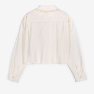 Lace Ending Poplin Shirt