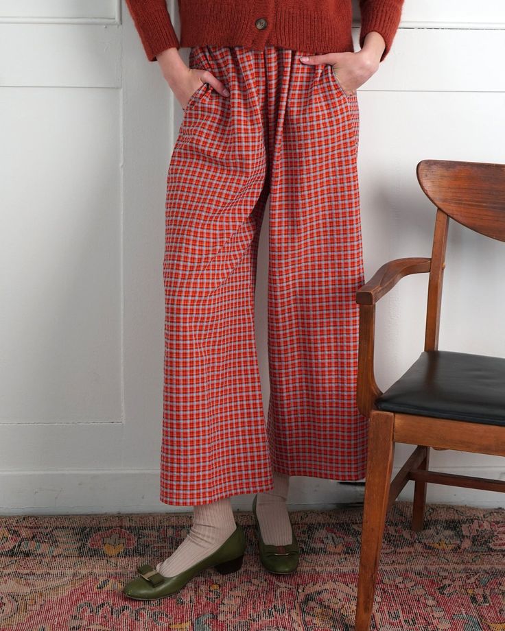 Organdy Plaid Sunday Pant
