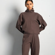 Seersucker Jersey Hoodie