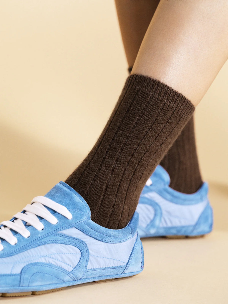 Italia Cashmere Cozy Rib Crew - OS