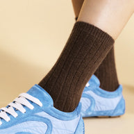 Italia Cashmere Cozy Rib Crew - OS