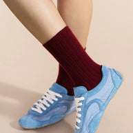 Italia Cashmere Cozy Rib Crew - OS