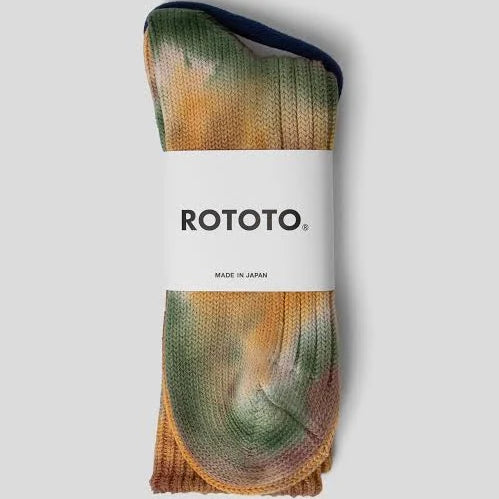 Ribbed Tie Dye Crew Socks